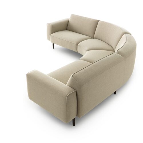 Hoekbank Pode Melloo met ronde hoek