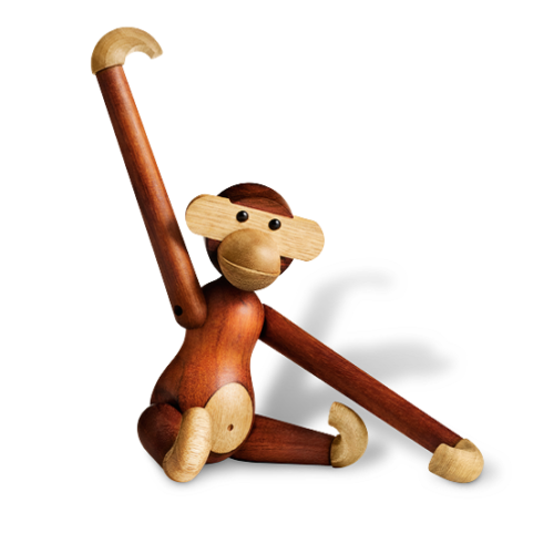 Aap klein Kay Bojesen teakhout