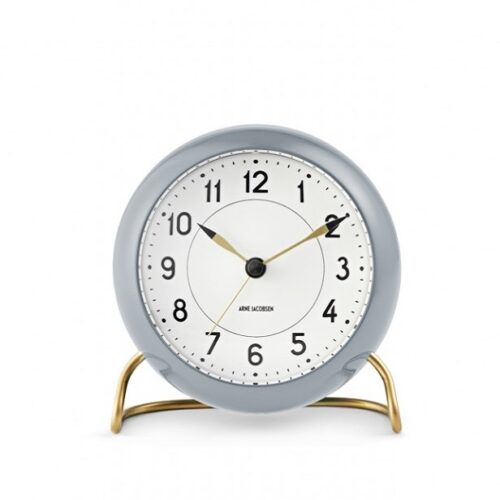 Wekker Arne Jacobsen Station Grey