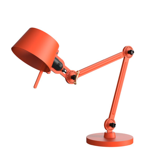 Bureaulamp Tonone Bolt small 2 arm foot - Striking Orange 1356