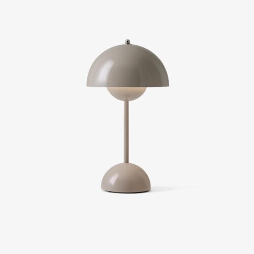 Oplaadbare Tafellamp &Tradition Flowerpot VP9 - Grey Beige