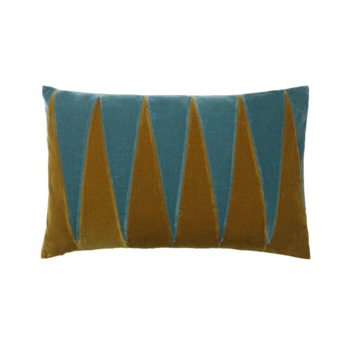 Sierkussen Paula caramel pale blue 40 x 60