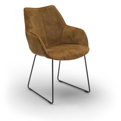 Eetkamerstoel Kiq sledevoet met armleuning