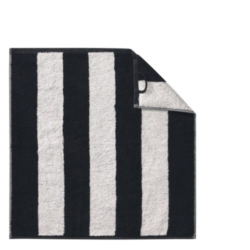 Handdoek Cawö Zoom Block Stripes 120 Black 97