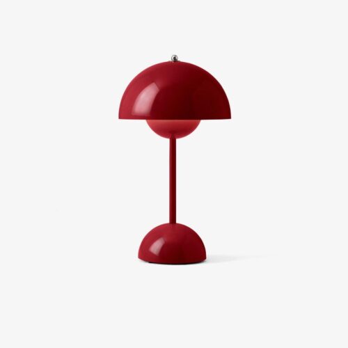 Oplaadbare Tafellamp &Tradition Flowerpot VP9 - Vermillion Red