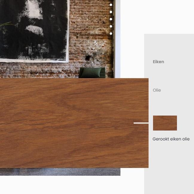 Eiken gerookt geolied