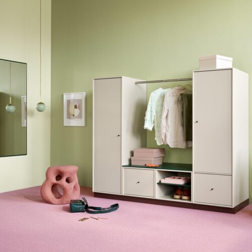 Kledingkast hoge en lage kasten Montana Wardrobe