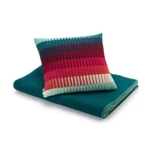 Sierkussen Røros Åsmund Gradient Red Turquoise