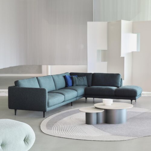 Hoekbank Pode Tweak 95 met poef