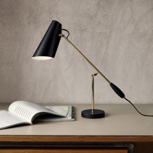 Tafellamp Northern Birdy Zwart/Messing Showroommodel