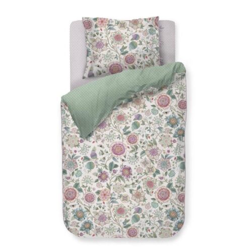 Dekbedovertrek Pip Studio Viva Las Flores white 1 persoons