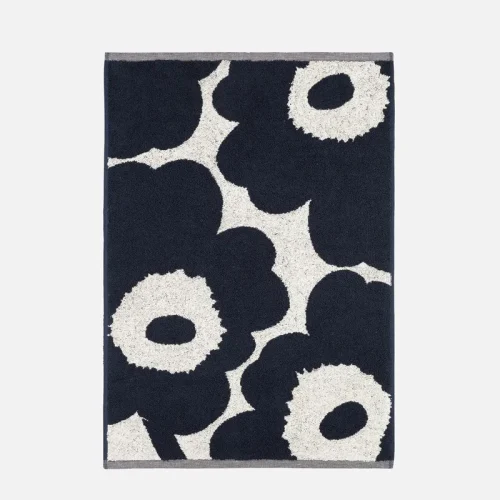 Handdoek Marimekko Unikko zwart wit