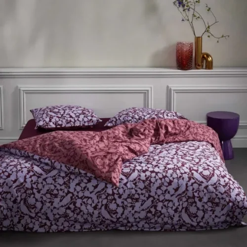 Dekbedovertrek Flanel Essenza Rosie Purple Heather litsjumeaux