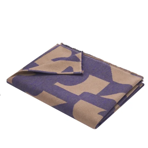 Plaid Luca Modern Abstract violet