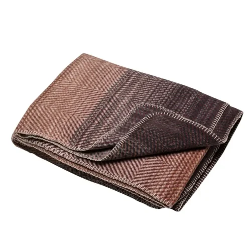 Plaid Savona Gradient Herringbone terra cotta