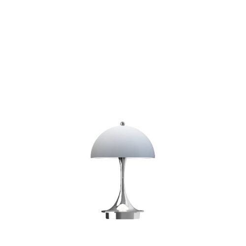 Lamp Louis Poulsen Panthella 160 portable - Chrome opal blue grey
