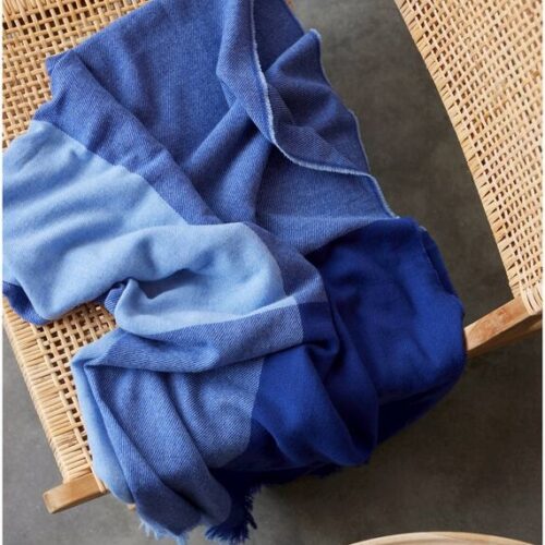 Plaid Södahl Merino blauw