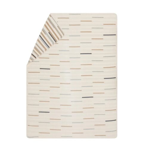 Plaid Savona short lines horizontal offwhite