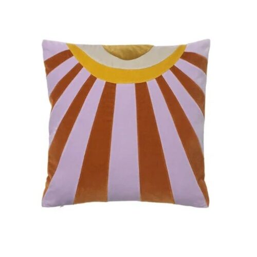 Sierkussen Christina Lundsteen Hazel burnt orange lavender