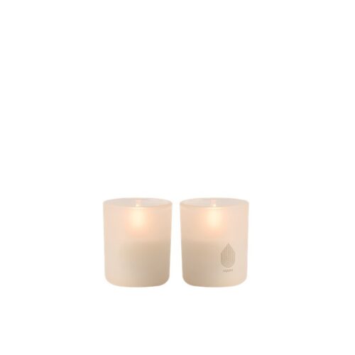Set LED kaarsen in glas - Vanille