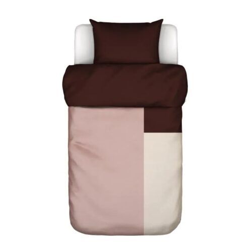 Dekbedovertrek Marc O'Polo Ewon Crimson Brown 1 persoons