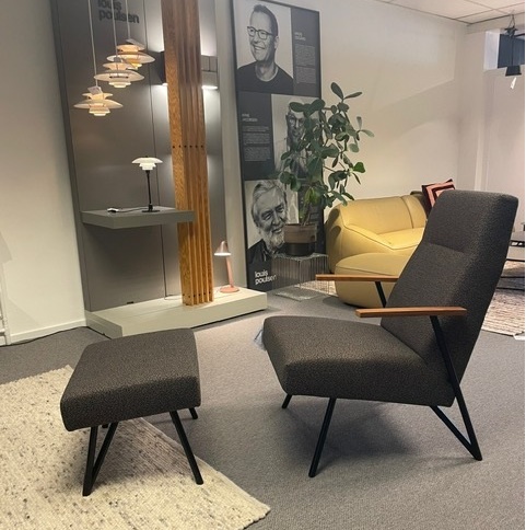 Showroommodel Fauteuil Havee Cloak Mr. Shell & hocker