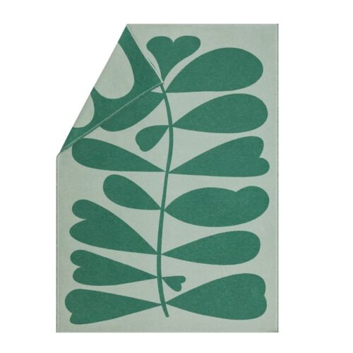 Plaid Luca Large Leaves