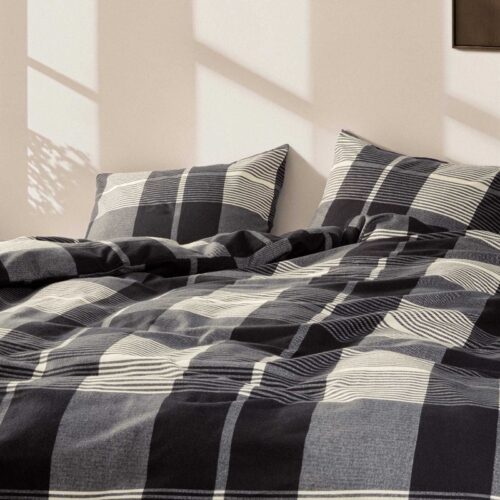 Dekbedovertrek Flanel Marc O'Polo Alvar New Black