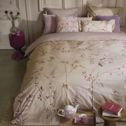 Dekbedovertrek Pip Studio Bamboo Blossom khaki litsjumeaux