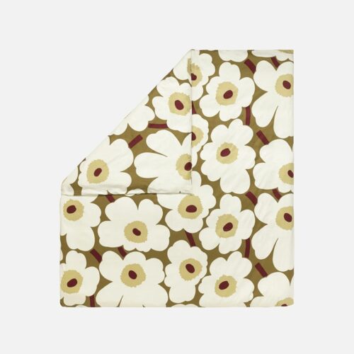 Dekbedovertrekset Marimekko Unikko satijn Litsjumeaux