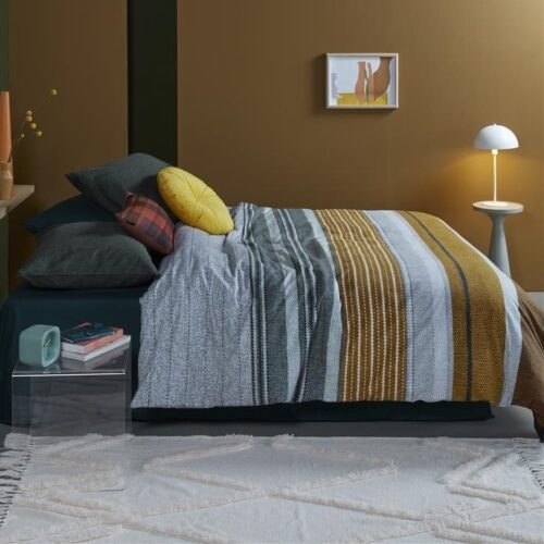 Dekbedovertrek flanel Beddinghouse Arvin Olive Green 1 persoons