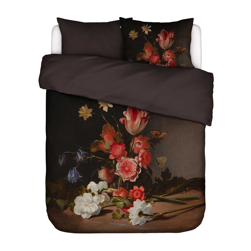Dekbedovertrek Essenza Blooming Story Dark brown - Afbeelding 2