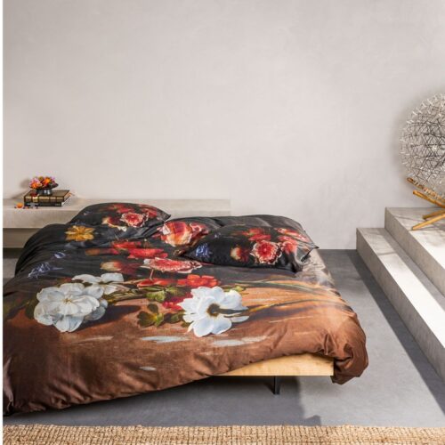 Dekbedovertrek Essenza Blooming Story Dark brown