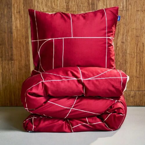 Dekbedovertrek Auping Graphic bordeaux