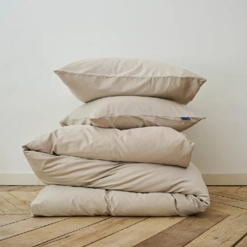 Dekbedovertrek Auping Sand Beige Satin