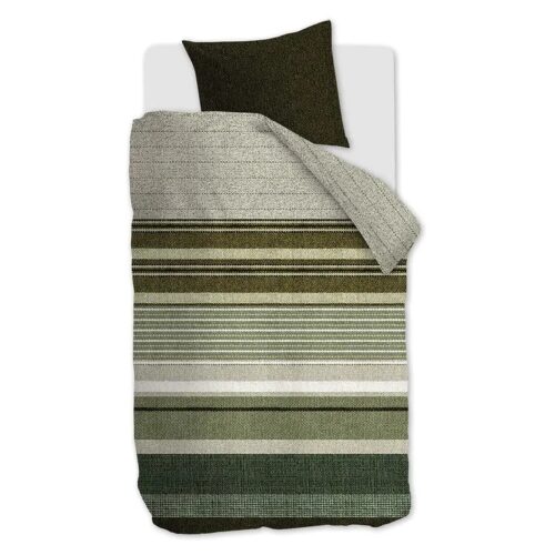 Dekbedovertrek flanel Beddinghouse Arvin Olive Green 1 persoons