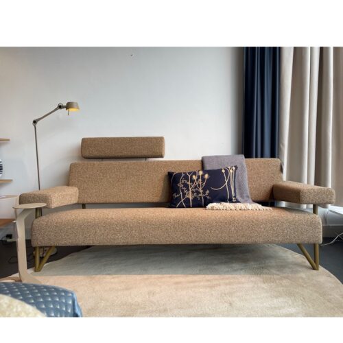 Bank Stone 3-zits in stof Ploeg Monza Multi & hoofdsteun