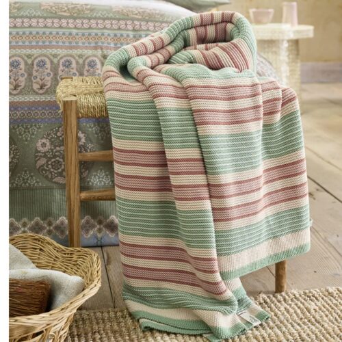 Sprei Pip Studio Bonsoir Combistripe - groen