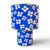 Bloem blauw wit