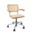 Frame chrome naturel vlechtwerk en beuken armleuning