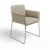Stof Cyber beige met frame olijfgrijs