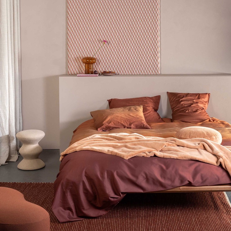 Dekbedovertrek Essenza Lunare Terracotta