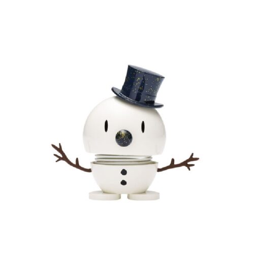 Hoptimist Small Shimmer Snowman white/ Blue