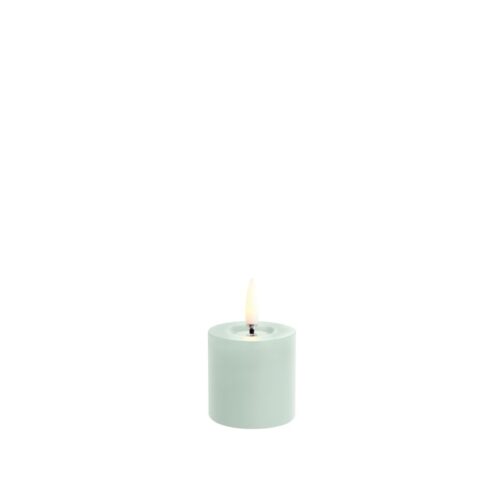 LED Pillar kaars glad 5 x 4,5 cm melted
